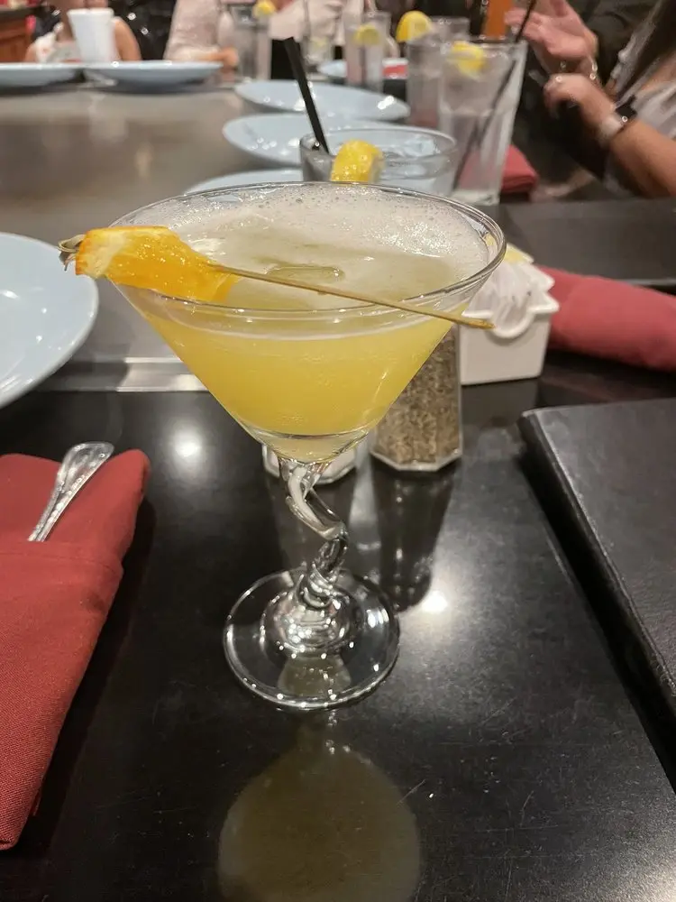 Lychee Martini, vodka with lychee and a floral finish