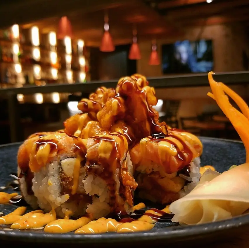 Romantic sushi dinner