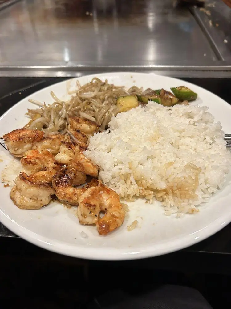 Steak and shrimp combo on the hibachi