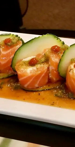 Butterfly Kiss Roll, house specialty with cream cheese and crab