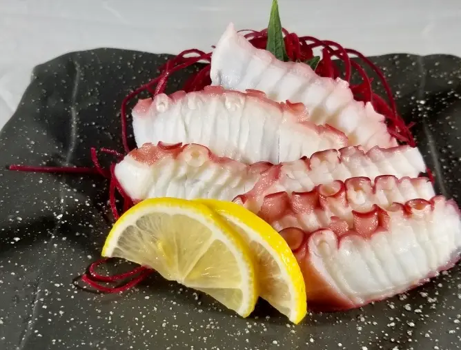 Octopus Sashimi, tender tako with subtle sweetness