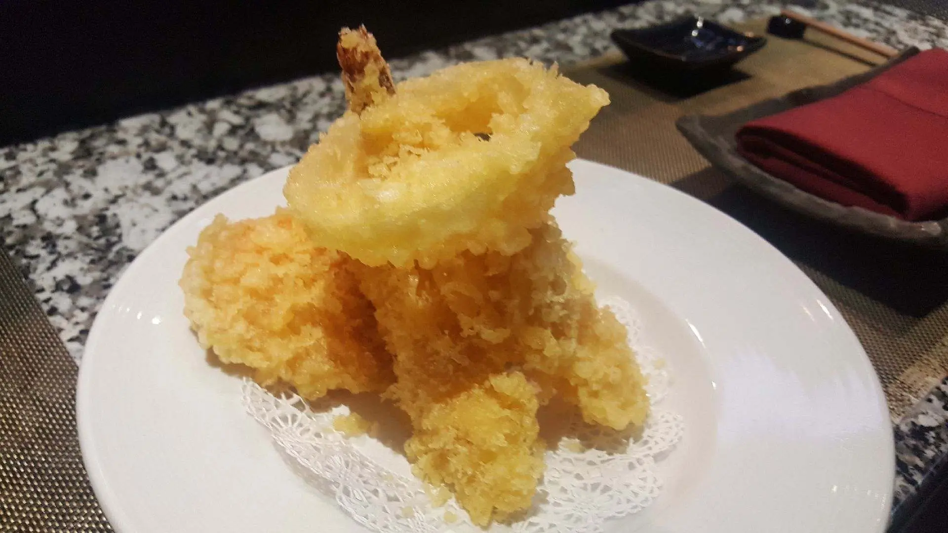 Shrimp Tempura, light and crispy fried shrimp