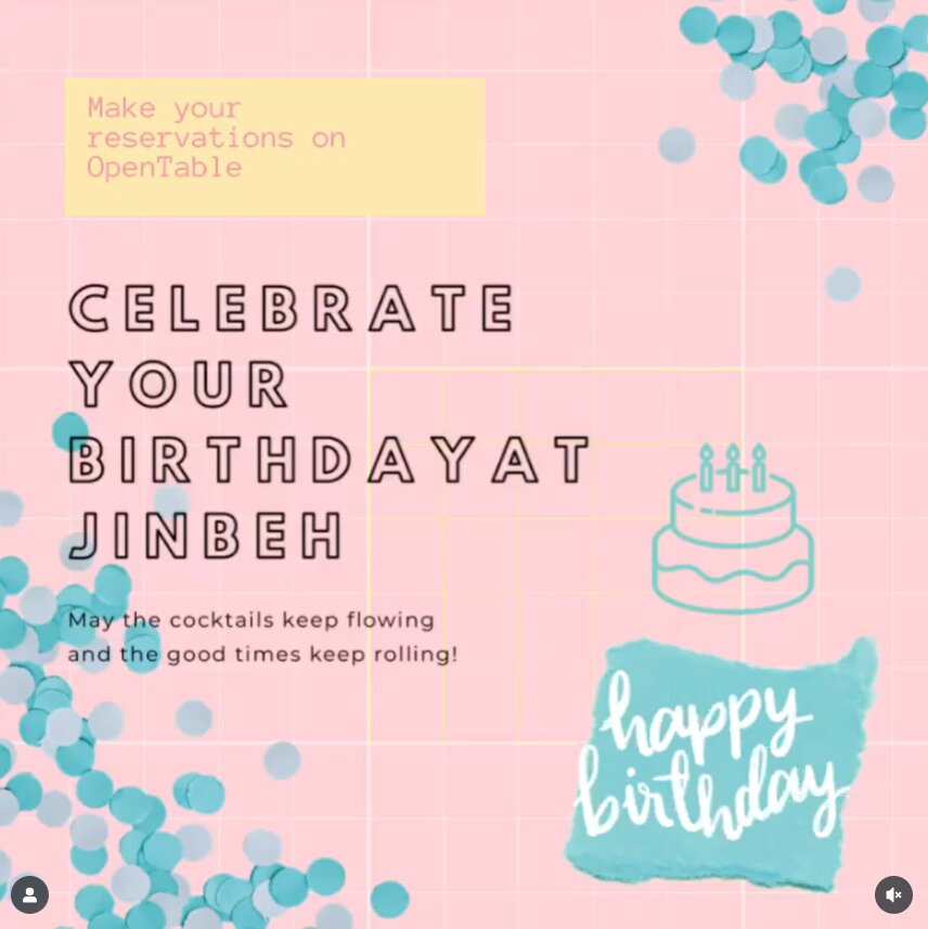 Another birthday celebration moment at Jinbeh
