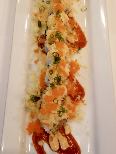 Vegas Roll, deep-fried roll with spicy crab and cream cheese