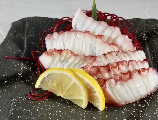 Octopus Sashimi, tender tako with subtle sweetness