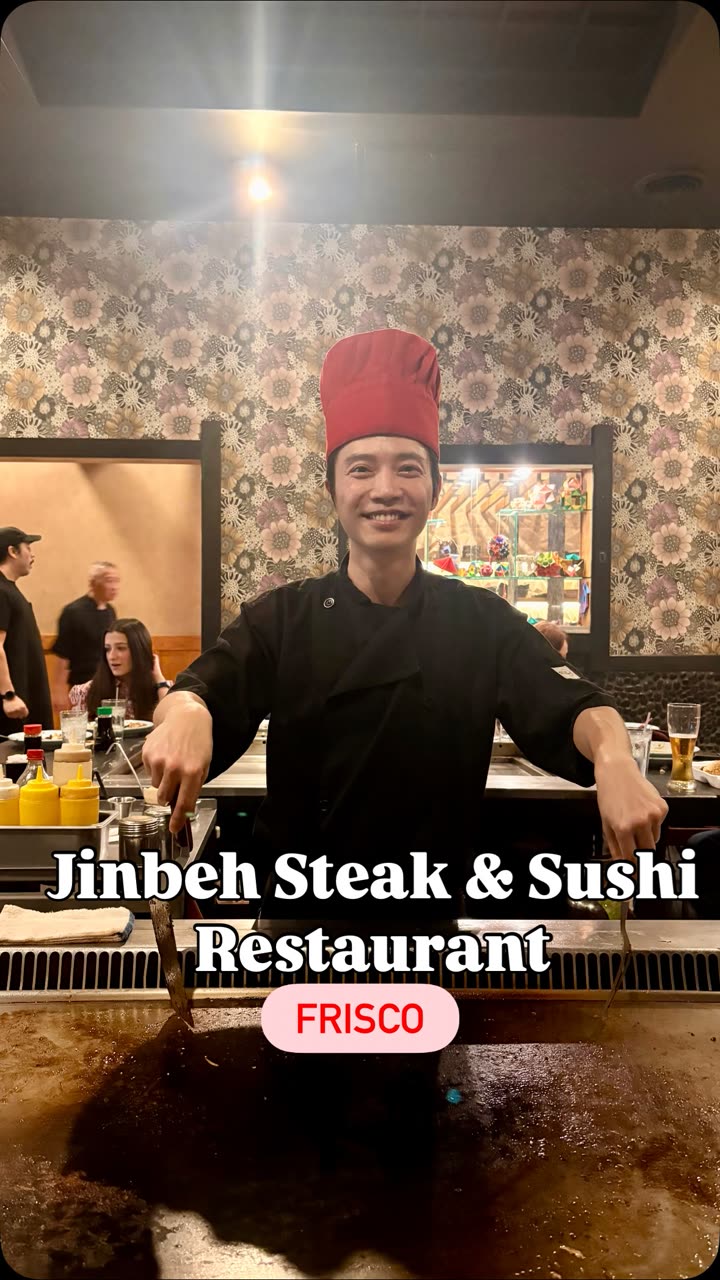 Family hibachi night at Jinbeh Frisco — poster frame